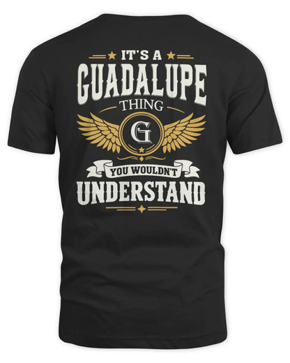 GUADALUPE KT06-M008 It’s a [NAME] Thing – You Wouldn’t Understand | Personalized Vintage T-Shirt - Unisex Standard T-Shirt - Black