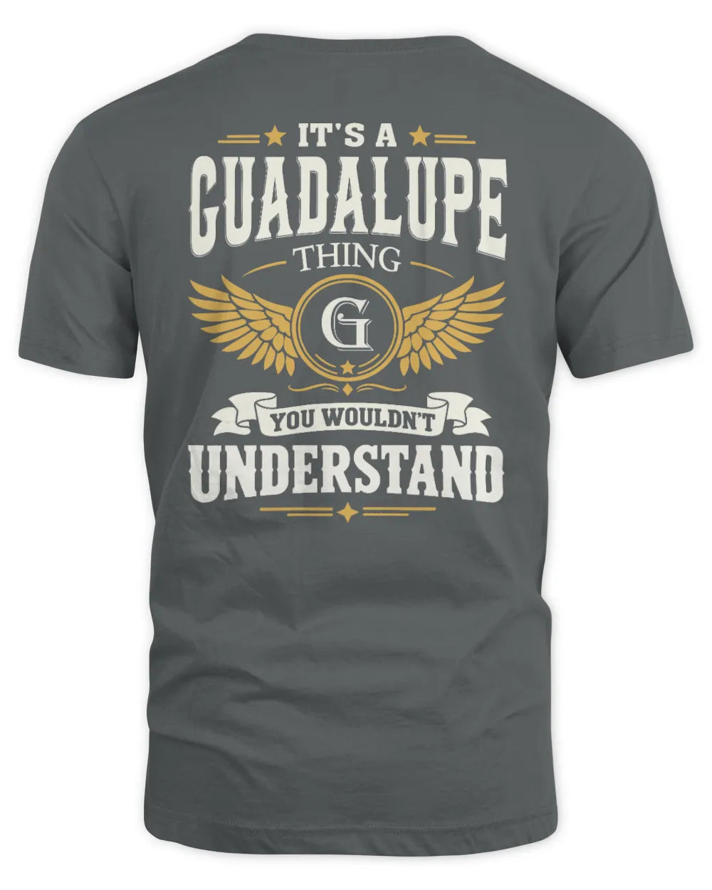 GUADALUPE KT06-M008 It’s a [NAME] Thing – You Wouldn’t Understand | Personalized Vintage T-Shirt - Unisex Standard T-Shirt - Charcoal