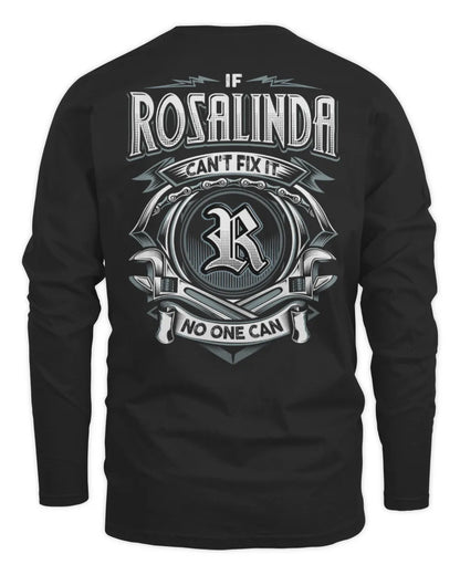 ROSALINDA AP81-K4-626 - Personalized Ahmed Quote Apparel “If Ahmed Can't Fix It, No One Can” - Men's Long Sleeved T-Shirt - Black