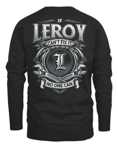 LEROY AP81-K4-626 - Personalized Ahmed Quote Apparel “If Ahmed Can't Fix It, No One Can” - Men's Long Sleeved T-Shirt - Black