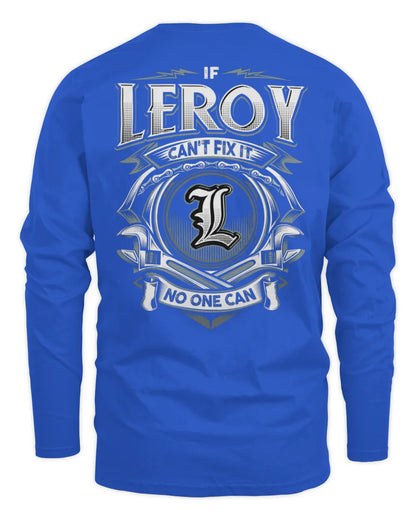LEROY AP81-K4-626 - Personalized Ahmed Quote Apparel “If Ahmed Can't Fix It, No One Can” - Men's Long Sleeved T-Shirt - Royal