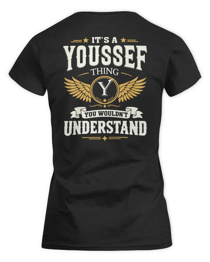 YOUSSEF KT06-M008 It’s a [NAME] Thing – You Wouldn’t Understand | Personalized Vintage T-Shirt - Women's Standard T-Shirt - Black