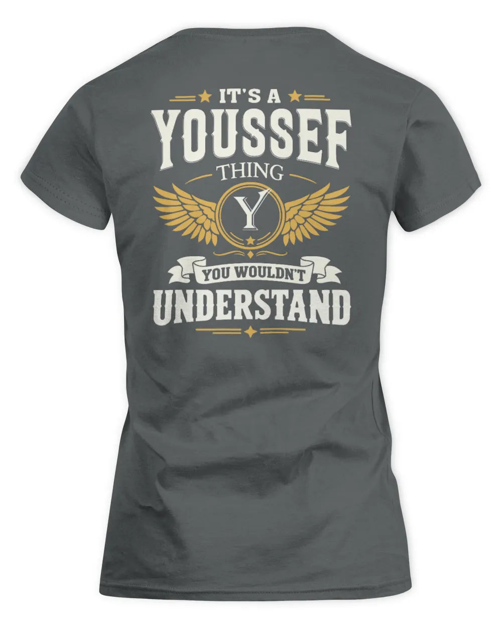 YOUSSEF KT06-M008 It’s a [NAME] Thing – You Wouldn’t Understand | Personalized Vintage T-Shirt - Women's Standard T-Shirt - Charcoal