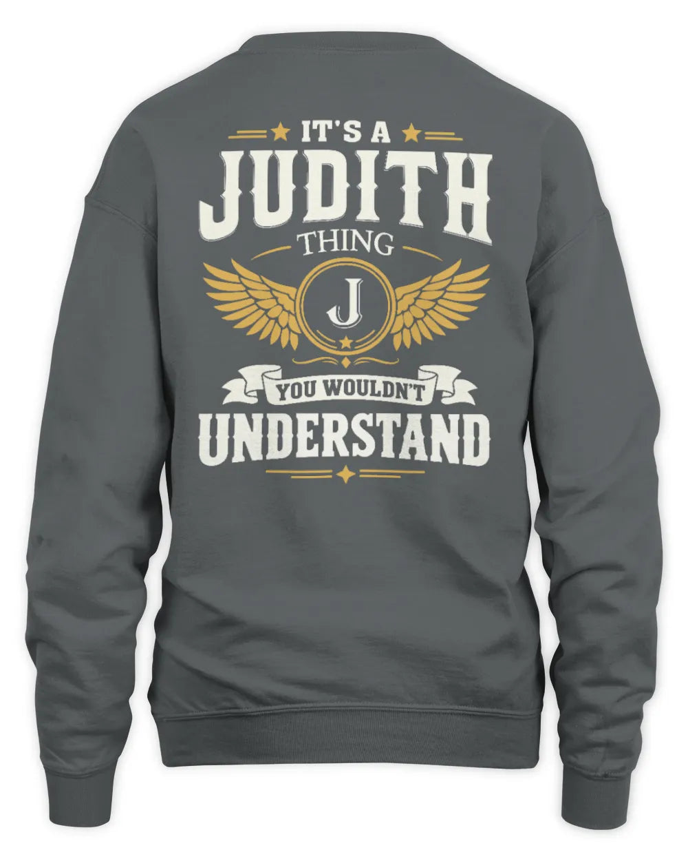 JUDITH KT06-M008 It’s a [NAME] Thing – You Wouldn’t Understand | Personalized Vintage T-Shirt - Unisex Sweatshirt - Charcoal