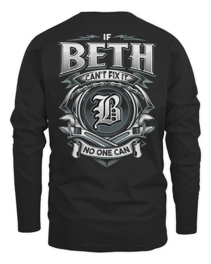 BETH AP81-K4-626 - Personalized Ahmed Quote Apparel “If Ahmed Can't Fix It, No One Can” - Men's Long Sleeved T-Shirt - Black