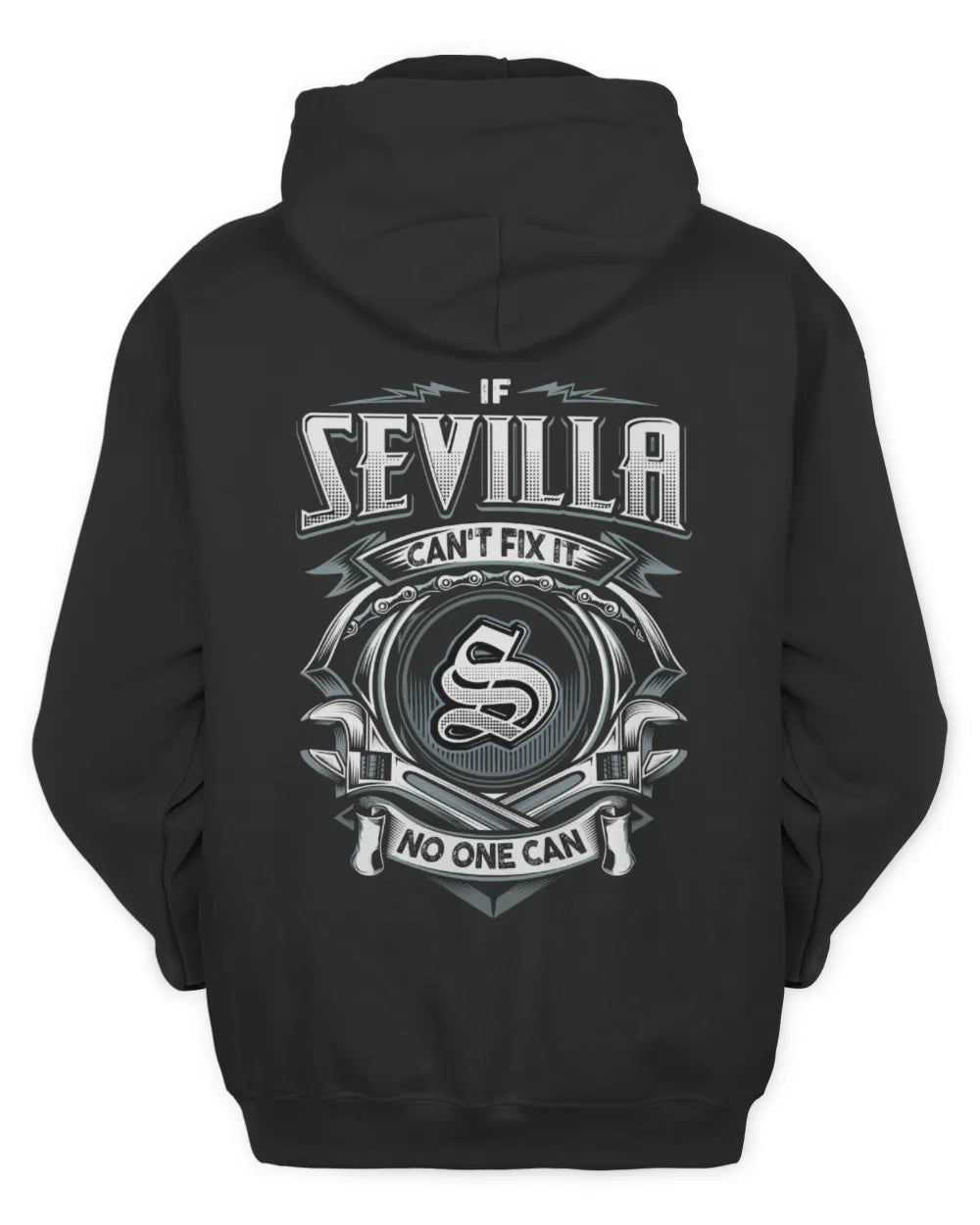 SEVILLA AP81-K4-626 - Personalized Ahmed Quote Apparel “If Ahmed Can't Fix It, No One Can” - Unisex Hoodie - Black