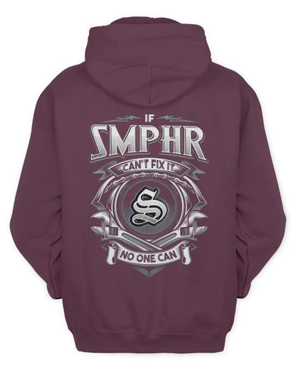 SMPHR AP81-K4-626 - Personalized Ahmed Quote Apparel “If Ahmed Can't Fix It, No One Can” - Unisex Hoodie - Maroon