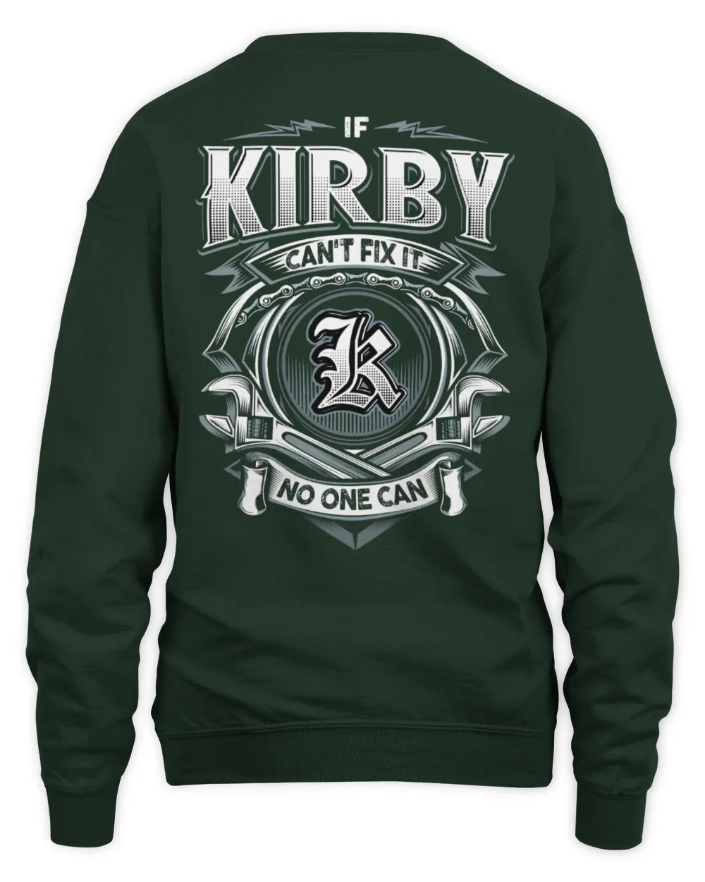 KIRBY AP81-K4-626 - Personalized Ahmed Quote Apparel “If Ahmed Can't Fix It, No One Can” - Unisex Sweatshirt - Forest Green