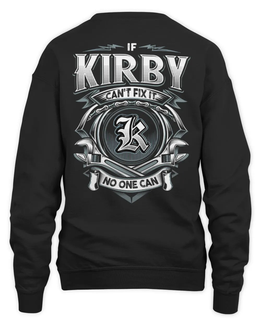 KIRBY AP81-K4-626 - Personalized Ahmed Quote Apparel “If Ahmed Can't Fix It, No One Can” - Unisex Sweatshirt - Black