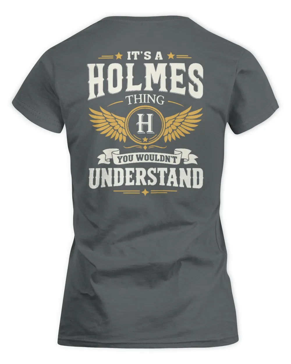 HOLMES KT06-M008 It’s a [NAME] Thing – You Wouldn’t Understand | Personalized Vintage T-Shirt - Women's Standard T-Shirt - Charcoal