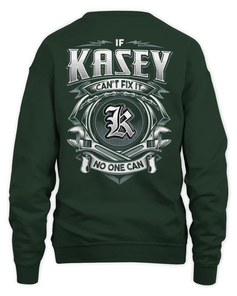 KASEY AP81-K4-626 - Personalized Ahmed Quote Apparel “If Ahmed Can't Fix It, No One Can” - Unisex Sweatshirt - Forest Green