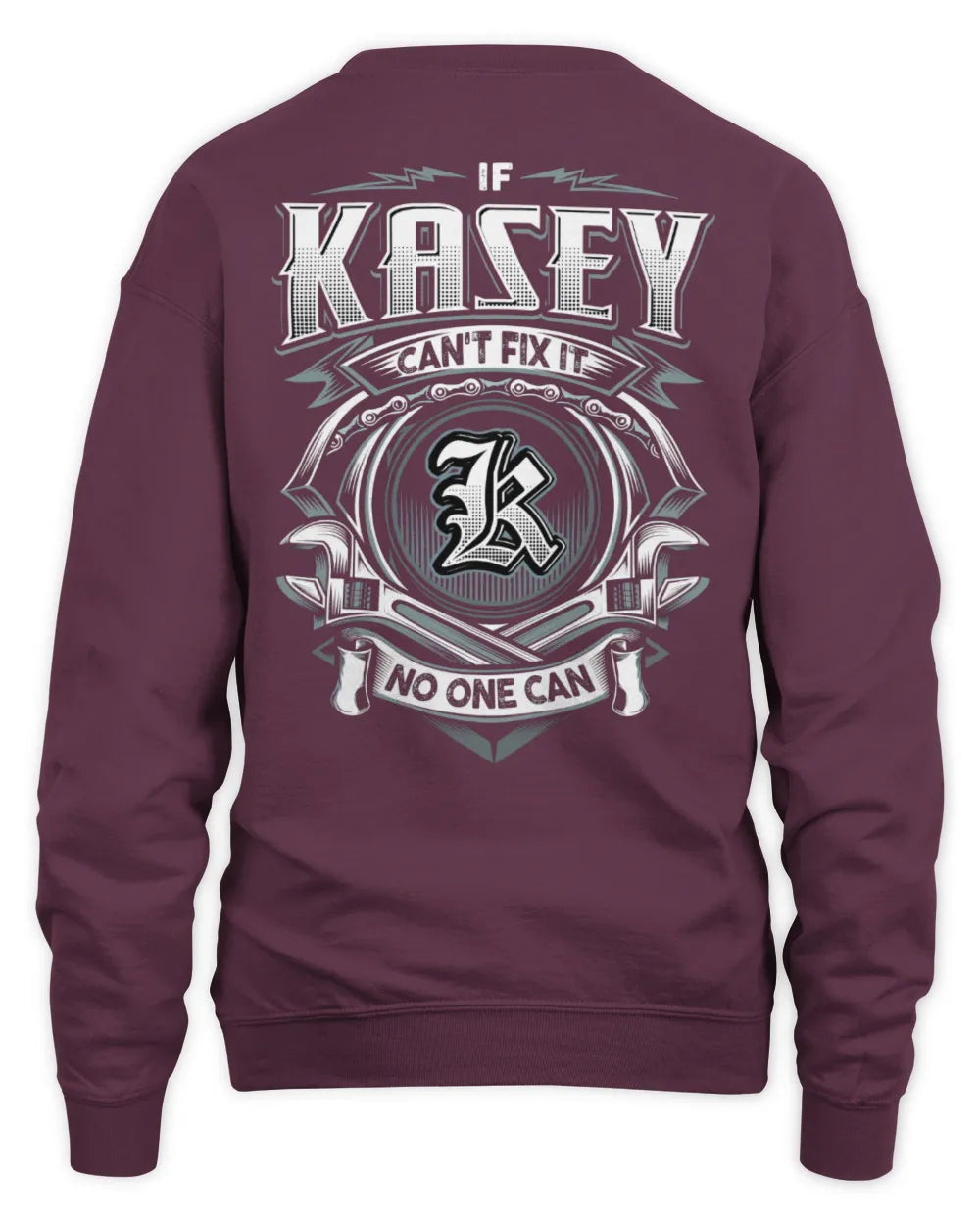 KASEY AP81-K4-626 - Personalized Ahmed Quote Apparel “If Ahmed Can't Fix It, No One Can” - Unisex Sweatshirt - Maroon