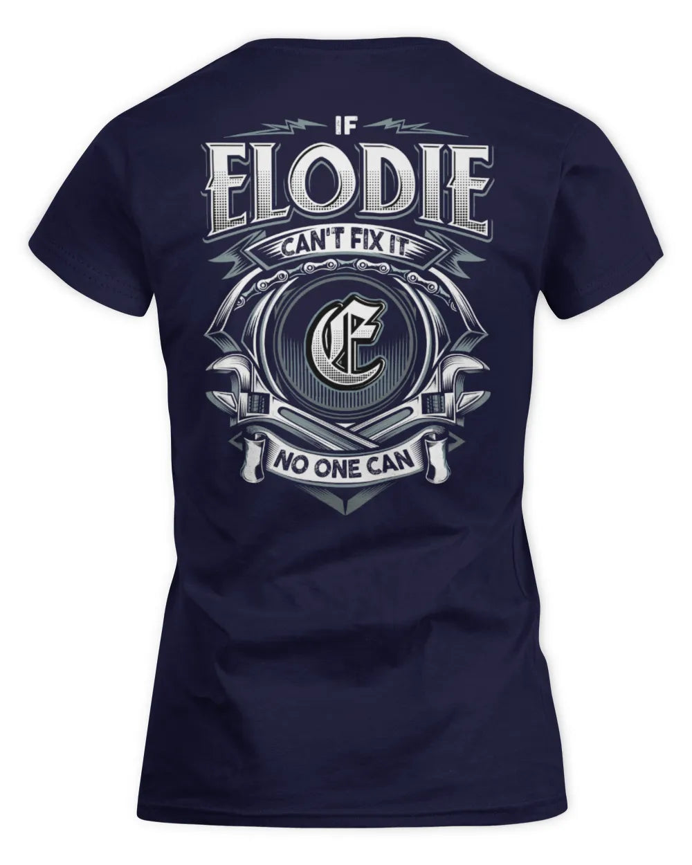 ELODIE AP81-K4-626 - Personalized Ahmed Quote Apparel “If Ahmed Can't Fix It, No One Can” - Women's Standard T-Shirt - Navy