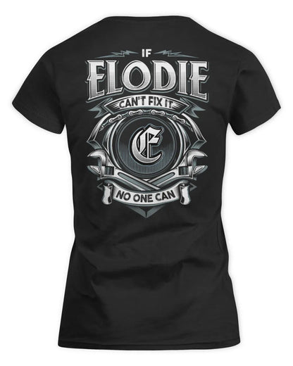 ELODIE AP81-K4-626 - Personalized Ahmed Quote Apparel “If Ahmed Can't Fix It, No One Can” - Women's Standard T-Shirt - Black