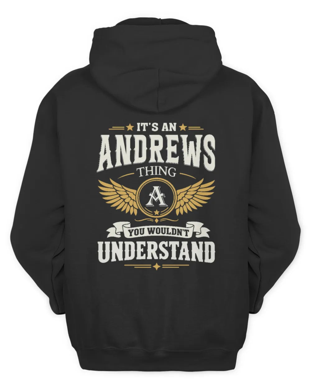 ANDREWS KT06-M008 It’s a [NAME] Thing – You Wouldn’t Understand | Personalized Vintage T-Shirt - Unisex Hoodie - Black
