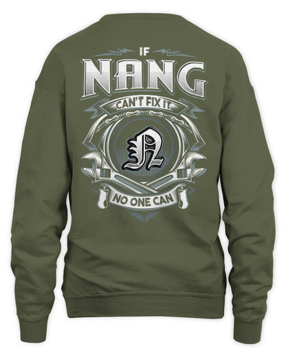 NANG AP81-K4-626 - Personalized Ahmed Quote Apparel “If Ahmed Can't Fix It, No One Can” - Unisex Sweatshirt - Military Green