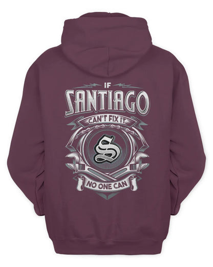 SANTIAGO AP81-K4-626 - Personalized Ahmed Quote Apparel “If Ahmed Can't Fix It, No One Can” - Unisex Hoodie - Maroon