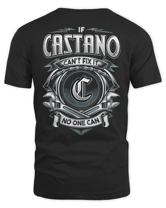 CASTANO AP81-K4-626 - Personalized Ahmed Quote Apparel “If Ahmed Can't Fix It, No One Can” - Unisex Standard T-Shirt - Black