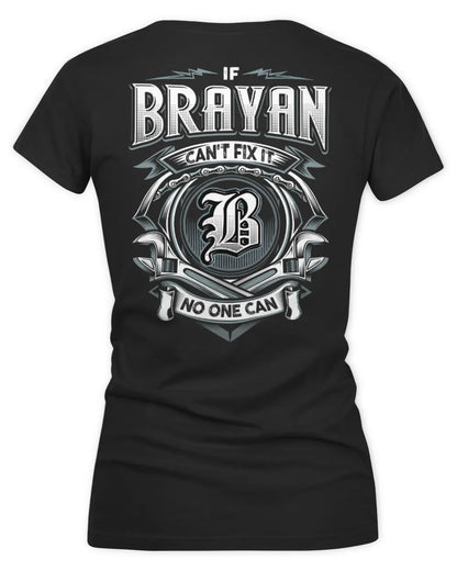 BRAYAN AP81-K4-626 - Personalized Ahmed Quote Apparel “If Ahmed Can't Fix It, No One Can” - Women's V-Neck T-Shirt - Black