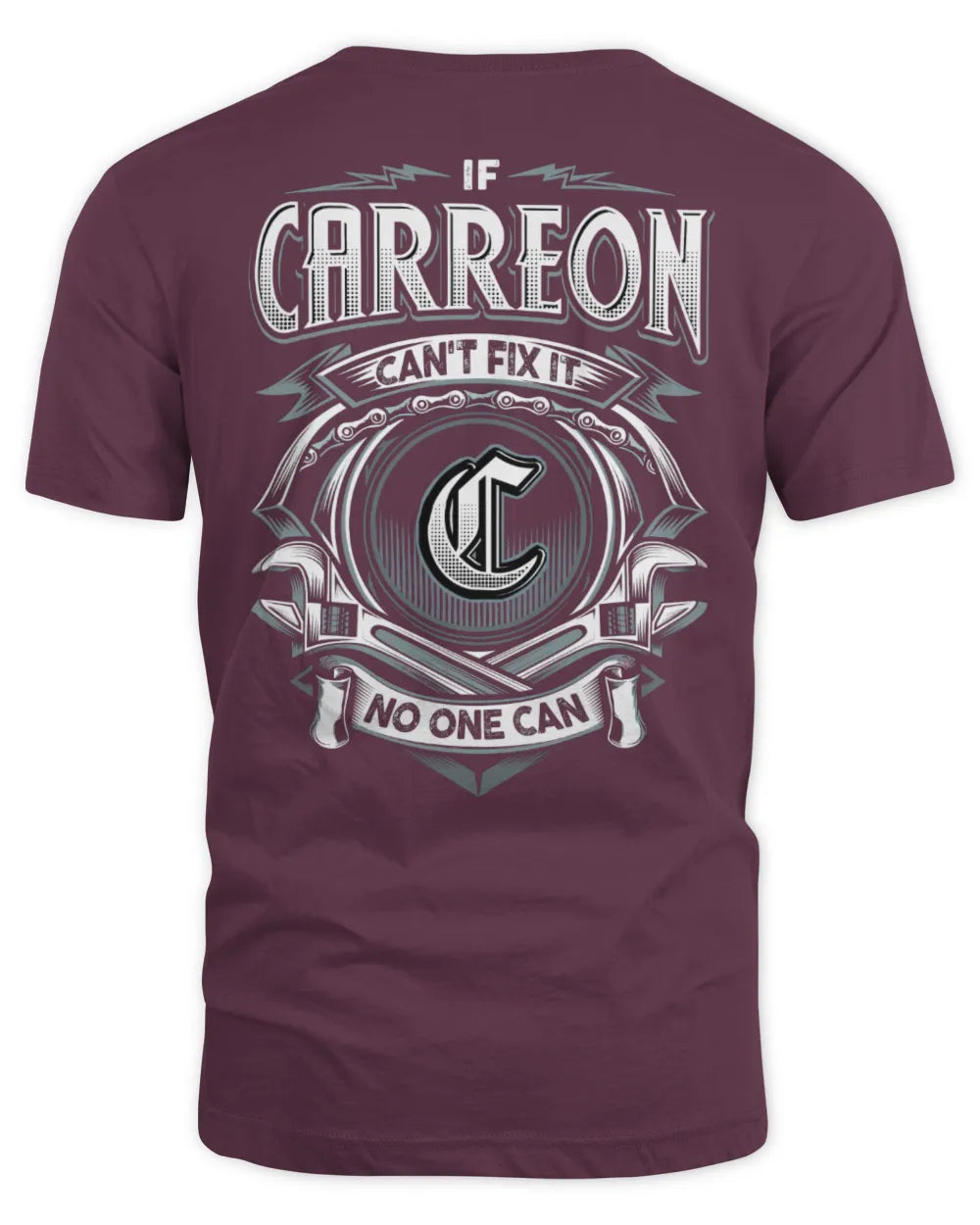 CARREON AP81-K4-626 - Personalized Ahmed Quote Apparel “If Ahmed Can't Fix It, No One Can” - Unisex Standard T-Shirt - Maroon