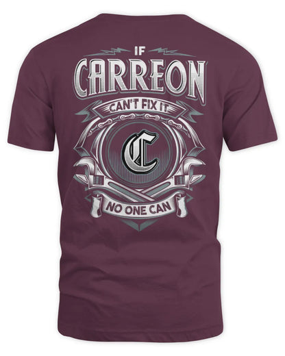CARREON AP81-K4-626 - Personalized Ahmed Quote Apparel “If Ahmed Can't Fix It, No One Can” - Unisex Standard T-Shirt - Maroon