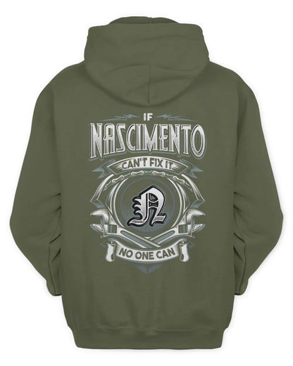NASCIMENTO AP81-K4-626 - Personalized Ahmed Quote Apparel “If Ahmed Can't Fix It, No One Can” - Unisex Hoodie - Military Green