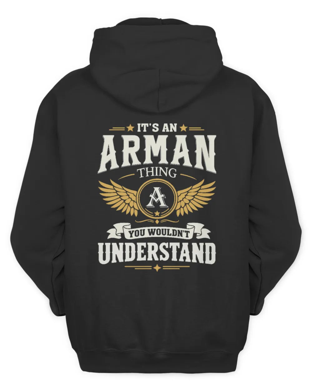 ARMAN KT06-M008 It’s a [NAME] Thing – You Wouldn’t Understand | Personalized Vintage T-Shirt - Unisex Hoodie - Black