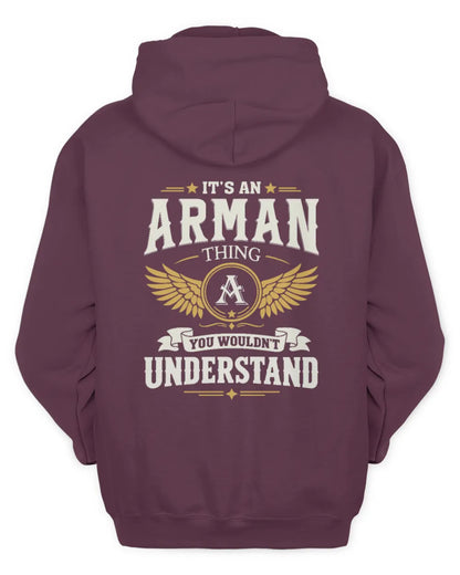 ARMAN KT06-M008 It’s a [NAME] Thing – You Wouldn’t Understand | Personalized Vintage T-Shirt - Unisex Hoodie - Maroon