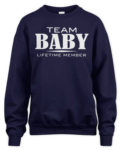 BABY BL62-K4-128 - Personalized “Team NAME Lifetime Member” - Unisex Sweatshirt - Navy