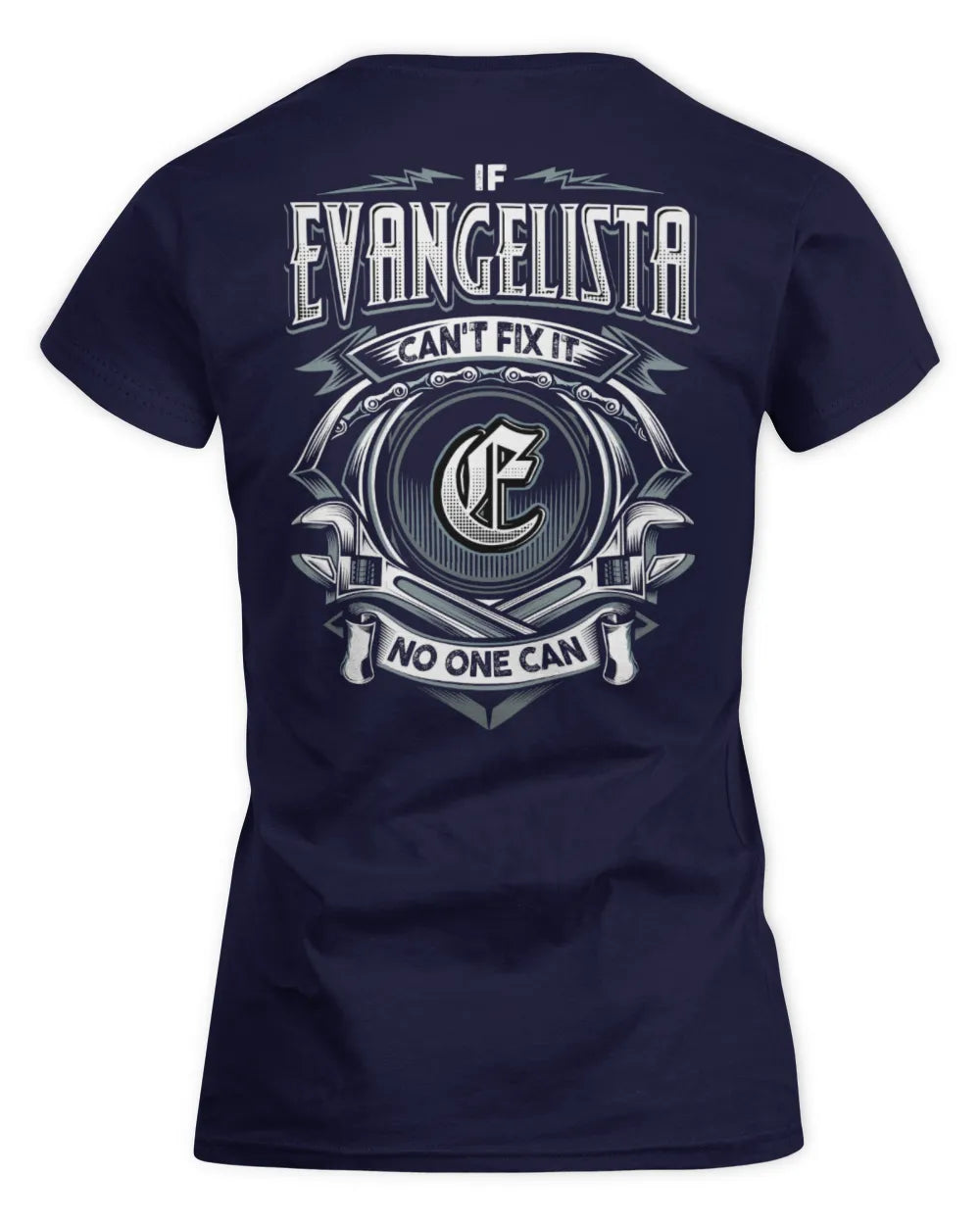 EVANGELISTA AP81-K4-626 - Personalized Ahmed Quote Apparel “If Ahmed Can't Fix It, No One Can” - Women's Standard T-Shirt - Navy