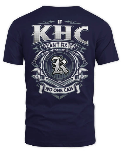KHC AP81-K4-626 - Personalized Ahmed Quote Apparel “If Ahmed Can't Fix It, No One Can” - Unisex Standard T-Shirt - Navy
