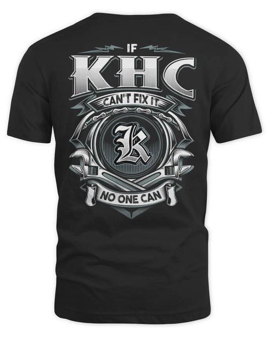 KHC AP81-K4-626 - Personalized Ahmed Quote Apparel “If Ahmed Can't Fix It, No One Can” - Unisex Standard T-Shirt - Black