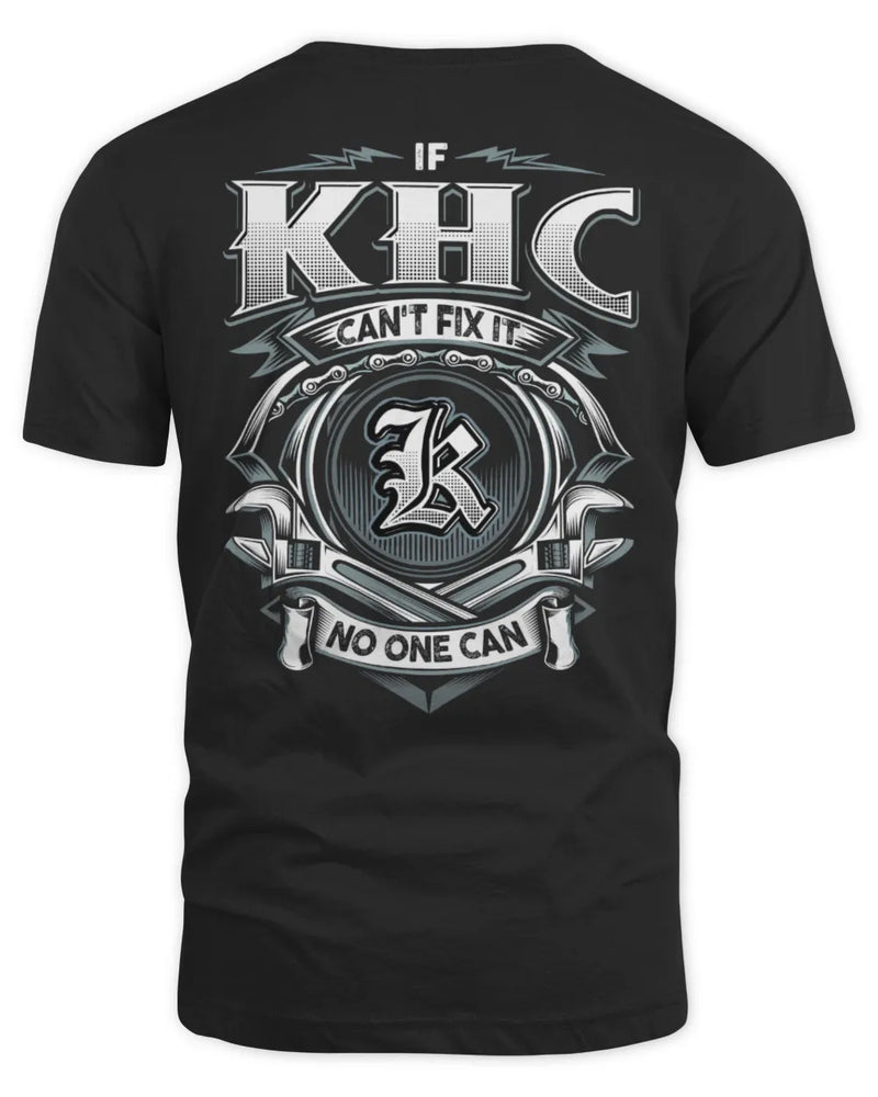 KHC AP81-K4-626 - Personalized Ahmed Quote Apparel “If Ahmed Can't Fix It, No One Can” - Unisex Standard T-Shirt - Black