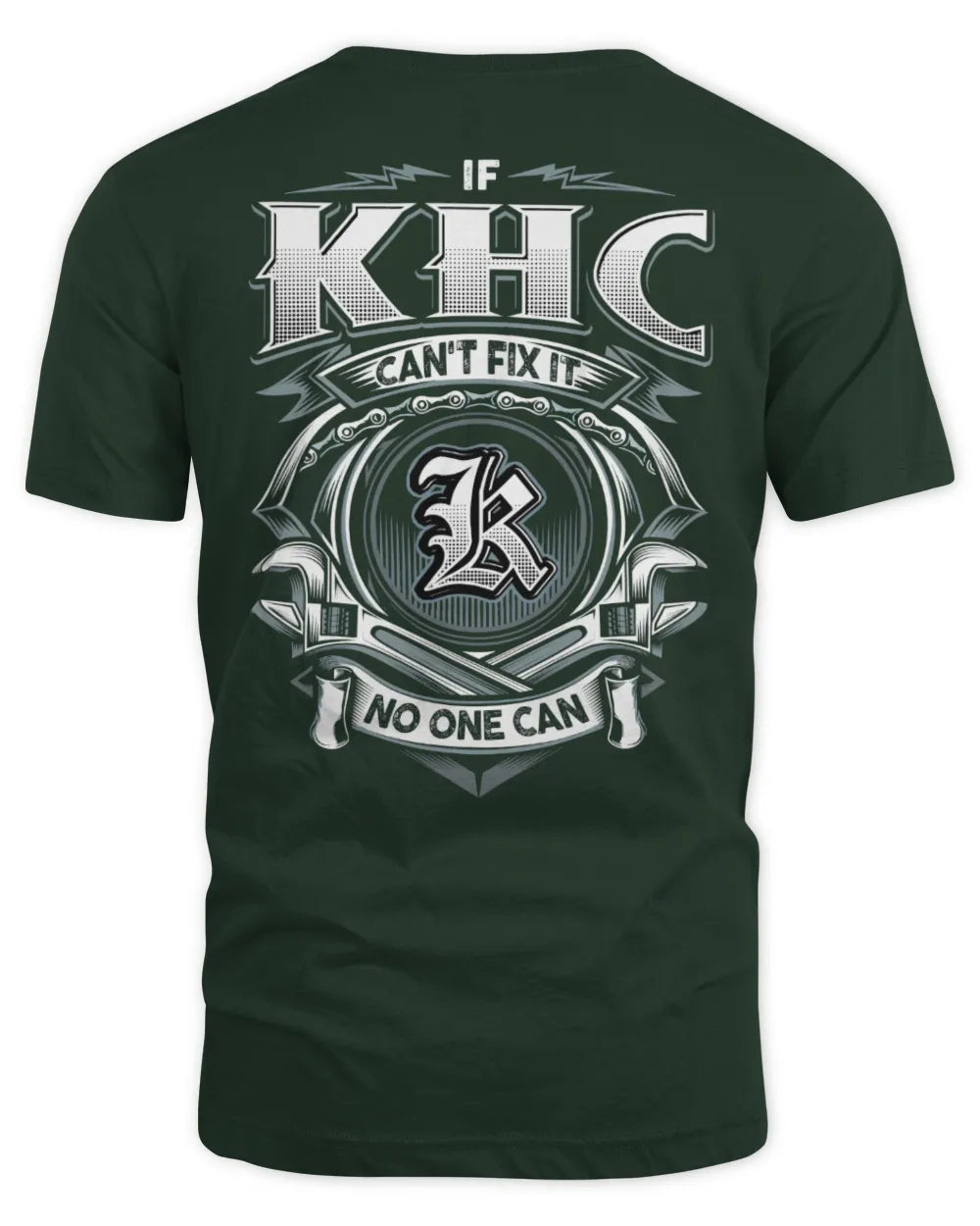 KHC AP81-K4-626 - Personalized Ahmed Quote Apparel “If Ahmed Can't Fix It, No One Can” - Unisex Standard T-Shirt - Forest Green