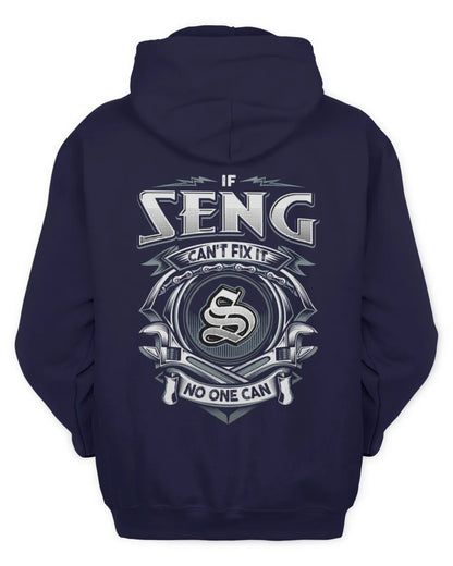 SENG AP81-K4-626 - Personalized Ahmed Quote Apparel “If Ahmed Can't Fix It, No One Can” - Unisex Hoodie - Navy