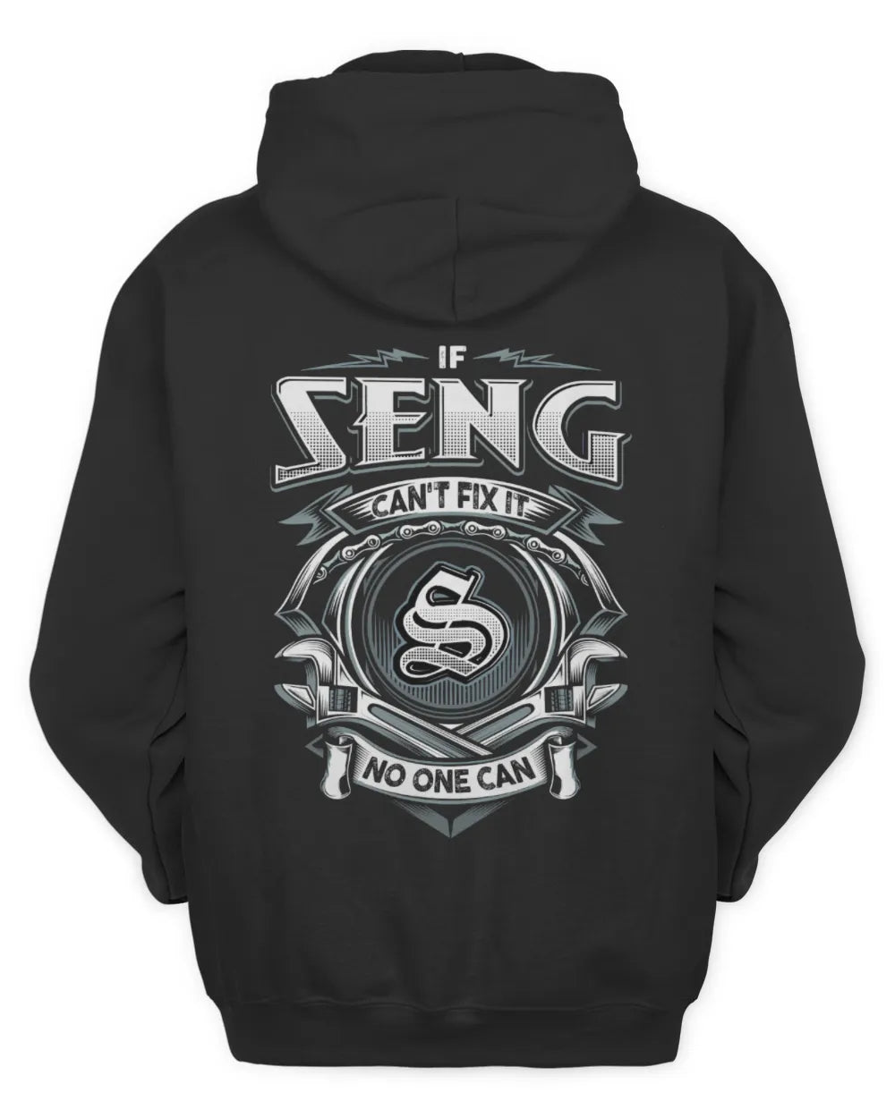 SENG AP81-K4-626 - Personalized Ahmed Quote Apparel “If Ahmed Can't Fix It, No One Can” - Unisex Hoodie - Black