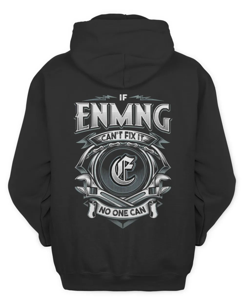 ENMNG AP81-K4-626 - Personalized Ahmed Quote Apparel “If Ahmed Can't Fix It, No One Can” - Unisex Hoodie - Black