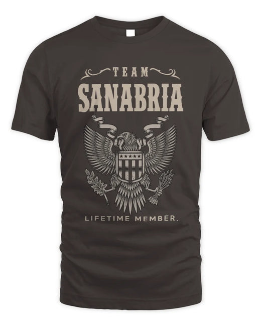 SANABRIA TP06-K82 – Personalized Classic Style Apparel “Team NAME Lifetime Member”