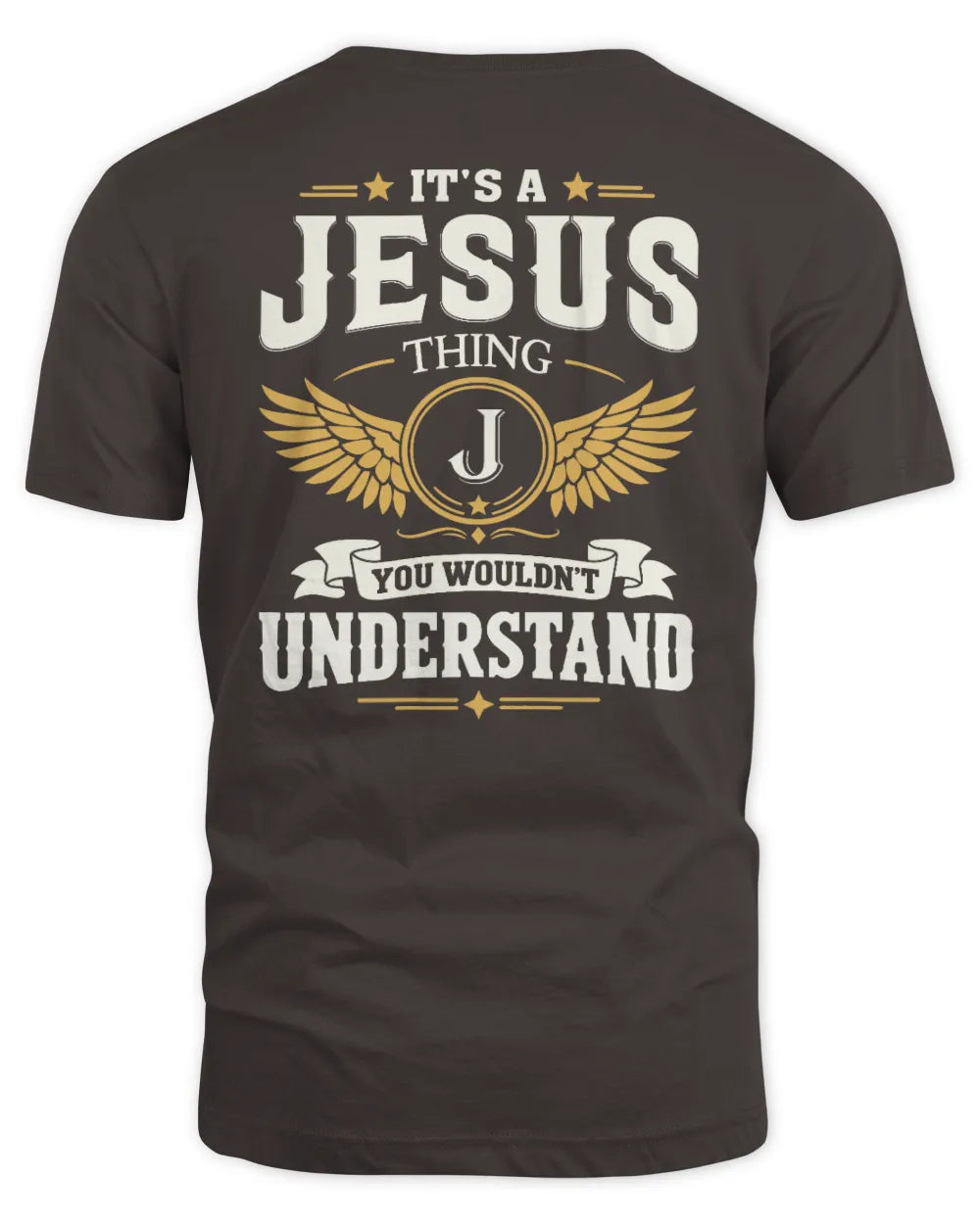 JESUS KT06-M008 It’s a [NAME] Thing – You Wouldn’t Understand | Personalized Vintage T-Shirt - Unisex Standard T-Shirt - Dark Chocolate