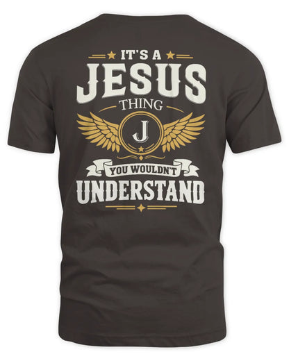 JESUS KT06-M008 It’s a [NAME] Thing – You Wouldn’t Understand | Personalized Vintage T-Shirt - Unisex Standard T-Shirt - Dark Chocolate