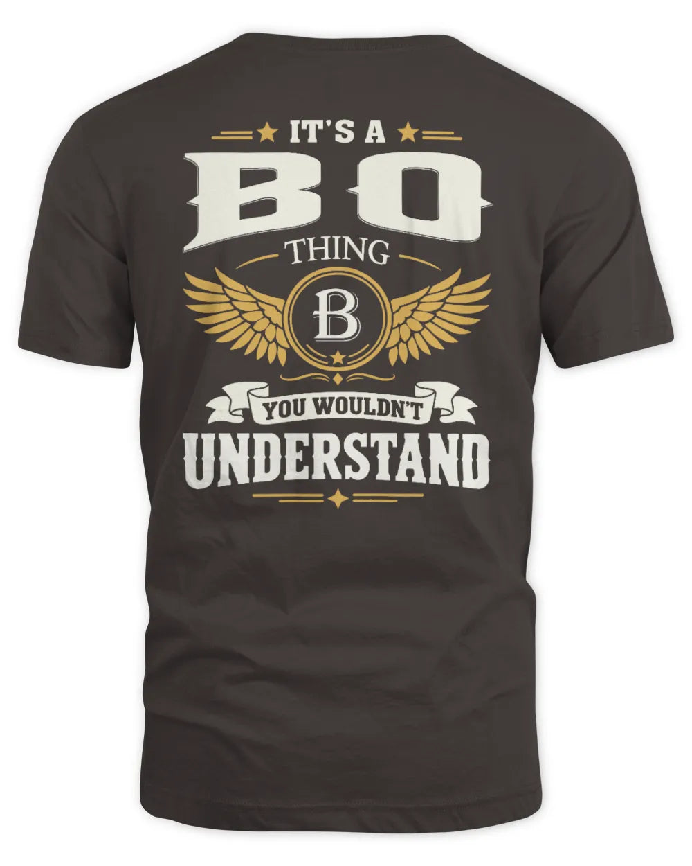BO KT06-M008 It’s a [NAME] Thing – You Wouldn’t Understand | Personalized Vintage T-Shirt - Unisex Standard T-Shirt - Dark Chocolate
