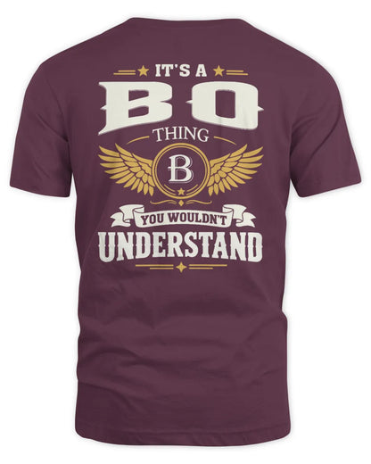 BO KT06-M008 It’s a [NAME] Thing – You Wouldn’t Understand | Personalized Vintage T-Shirt - Unisex Standard T-Shirt - Maroon