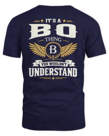 BO KT06-M008 It’s a [NAME] Thing – You Wouldn’t Understand | Personalized Vintage T-Shirt - Unisex Standard T-Shirt - Navy