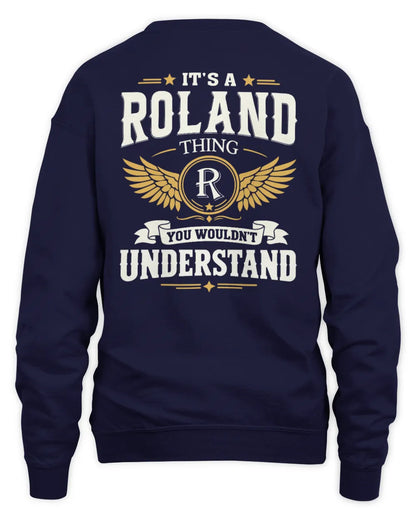 ROLAND KT06-M008 It’s a [NAME] Thing – You Wouldn’t Understand | Personalized Vintage T-Shirt - Unisex Sweatshirt - Navy