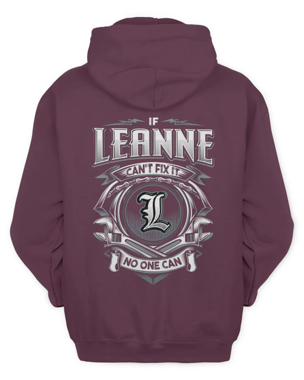 LEANNE AP81-K4-626 - Personalized Ahmed Quote Apparel “If Ahmed Can't Fix It, No One Can” - Unisex Hoodie - Maroon