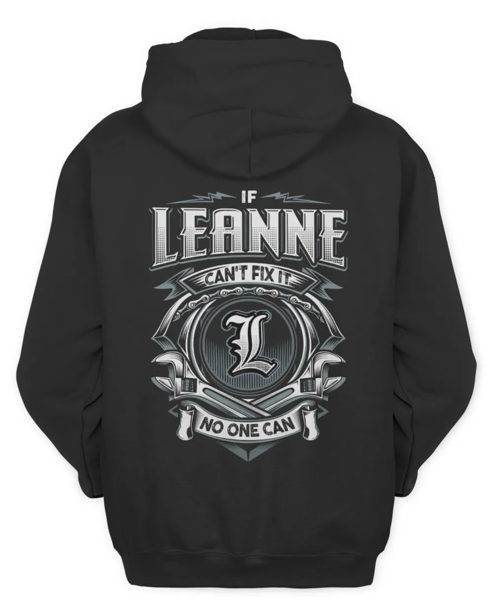 LEANNE AP81-K4-626 - Personalized Ahmed Quote Apparel “If Ahmed Can't Fix It, No One Can” - Unisex Hoodie - Black