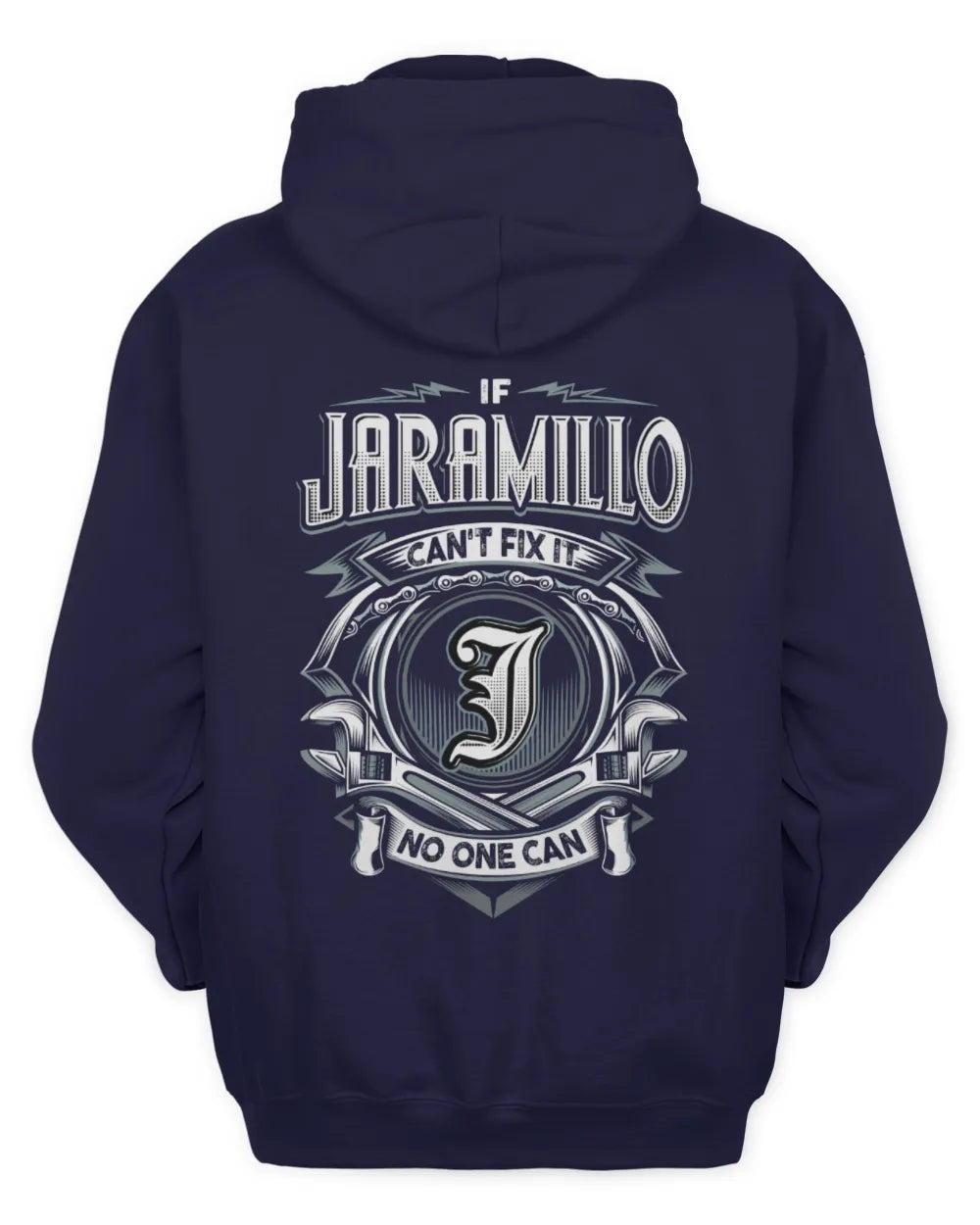 JARAMILLO AP81-K4-626 - Personalized Ahmed Quote Apparel “If Ahmed Can't Fix It, No One Can” - Unisex Hoodie - Navy