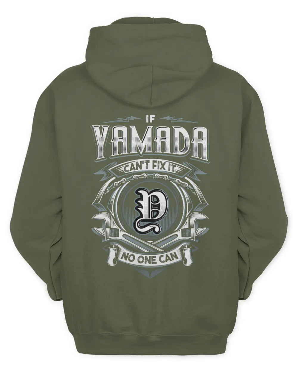 YAMADA AP81-K4-626 - Personalized Ahmed Quote Apparel “If Ahmed Can't Fix It, No One Can” - Unisex Hoodie - Military Green