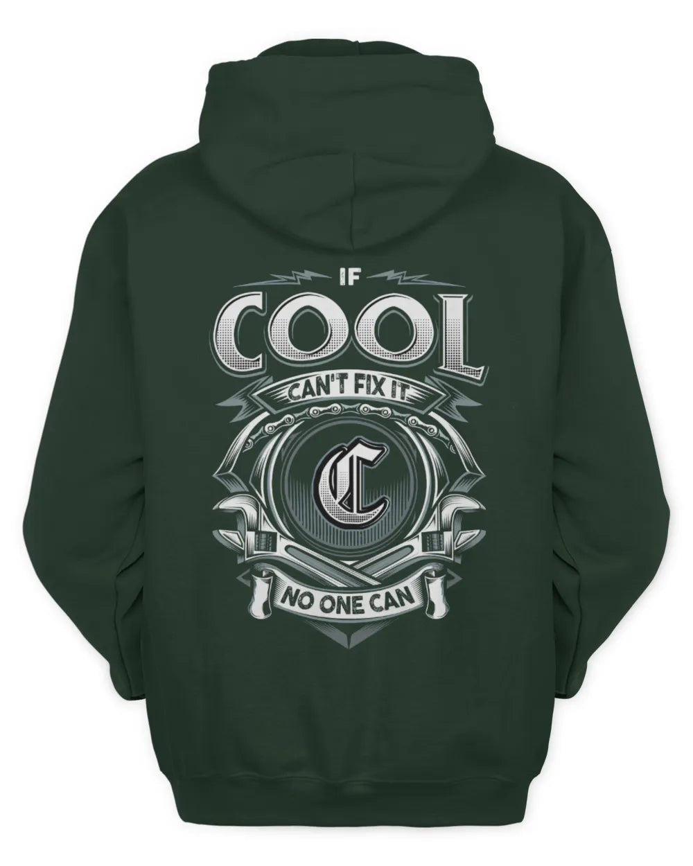 COOL AP81-K4-626 - Personalized Ahmed Quote Apparel “If Ahmed Can't Fix It, No One Can” - Unisex Hoodie - Forest Green