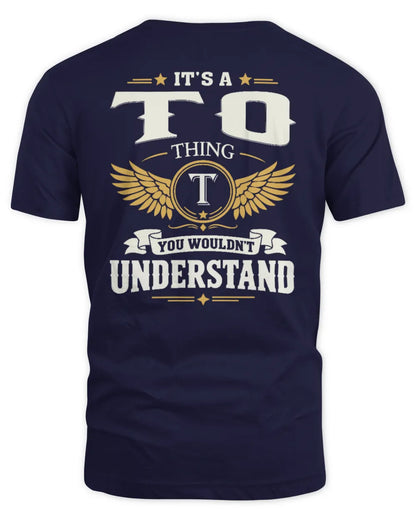 TO KT06-M008 It’s a [NAME] Thing – You Wouldn’t Understand | Personalized Vintage T-Shirt - Unisex Standard T-Shirt - Navy